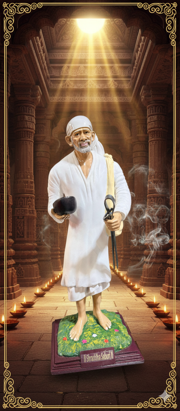 NEW ARRIVAL: Bhiksha Baba Idol (Moorti) - Perfect for Home Mandir