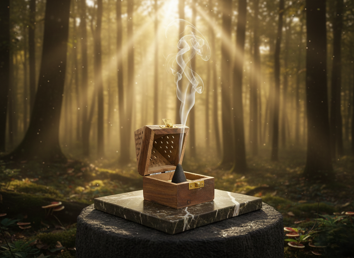 Premium Antique Design Sambrani Dhoop Holder Box decor