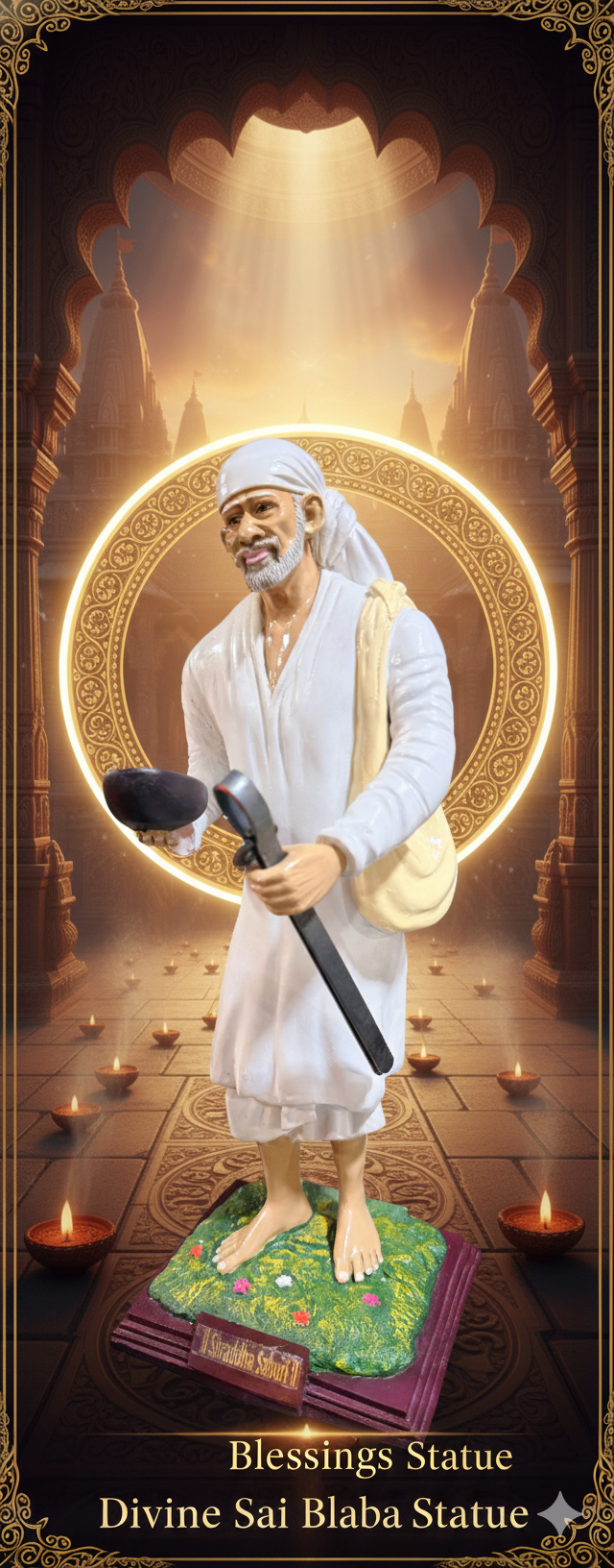 NEW ARRIVAL: Bhiksha Baba Idol (Moorti) - Perfect for Home Mandir